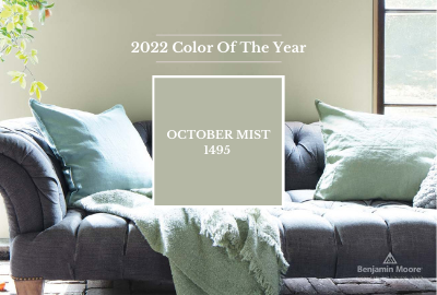 October Mist 1495 is available at Johnson Paint in Massachusetts, New Hampshire & Maine.
