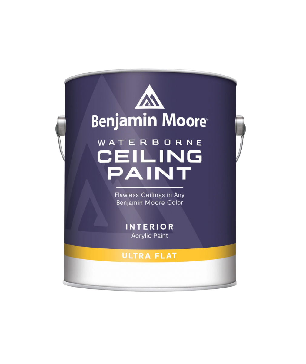 Benjamin Moore Waterborne Ceiling Paint , available at Johnson Paint & Maine Paint in MA, NH & ME.