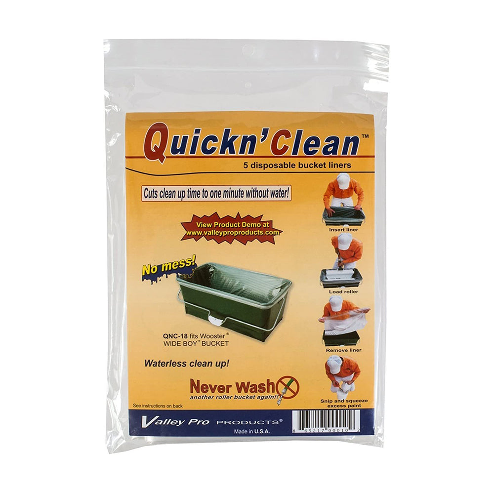 Quick n Clean Wide Boy Tray Liner, available at Johnson Paint & Maine Paine in MA, NH & ME.